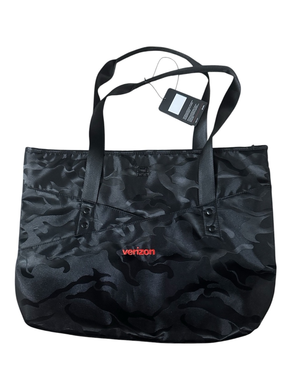 OGIO Black Camo Tote with Red Verizon Accent